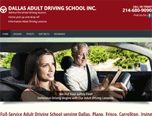 Tablet Screenshot of dallasadultdrivingschoolinc.com